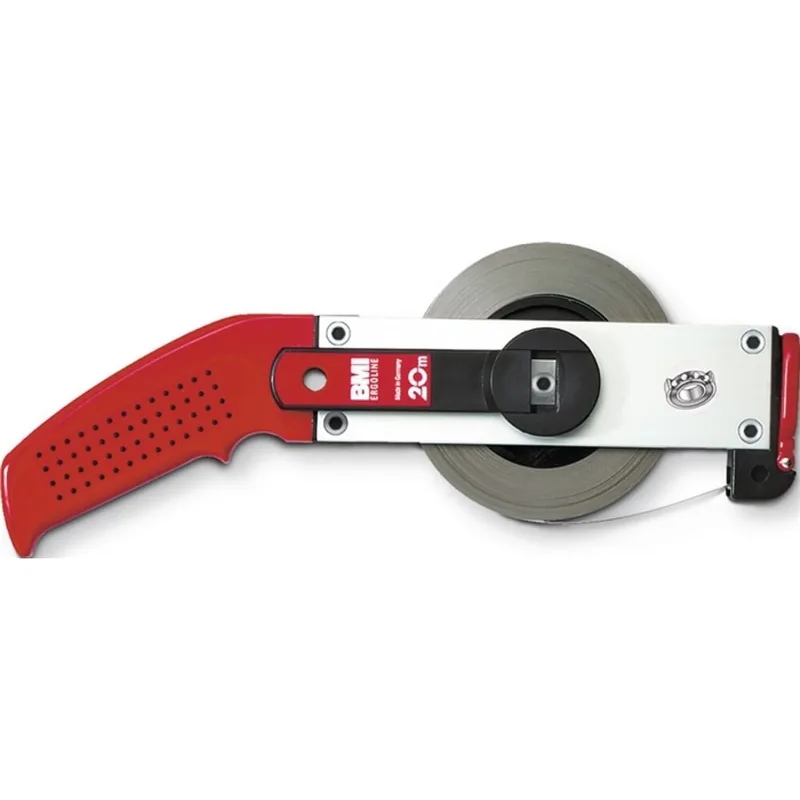 Rahmenbandmaß ERGOLINE L.30m Band-B.13mm B mm/cm EG II Alu.weiß Stahlmaßband de BMI – image du produit