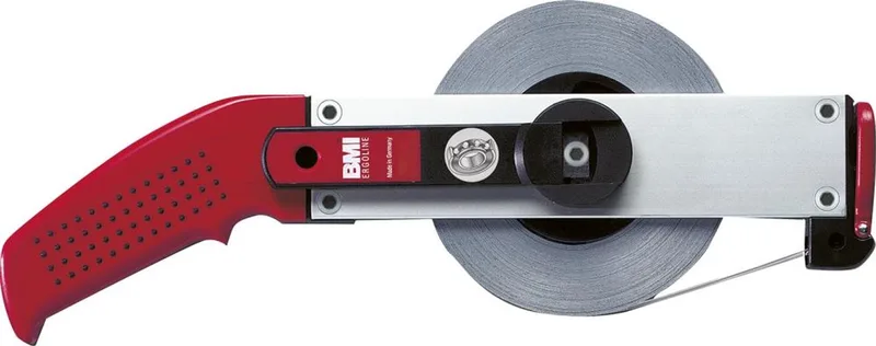 Rolmaat met roestvrij stalen frame 30mx13mm meetbegin A Flextop Ergoline BMI von BMI, Silber – Produktbild