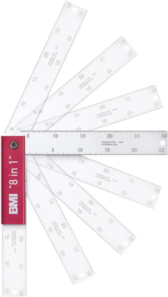 Schreiner-/Gehrungswinkel 8 in 1 200mm 716200137 Gehrungswinkel 200 x 80 mm 157.5 ° von BMI – Produktbild