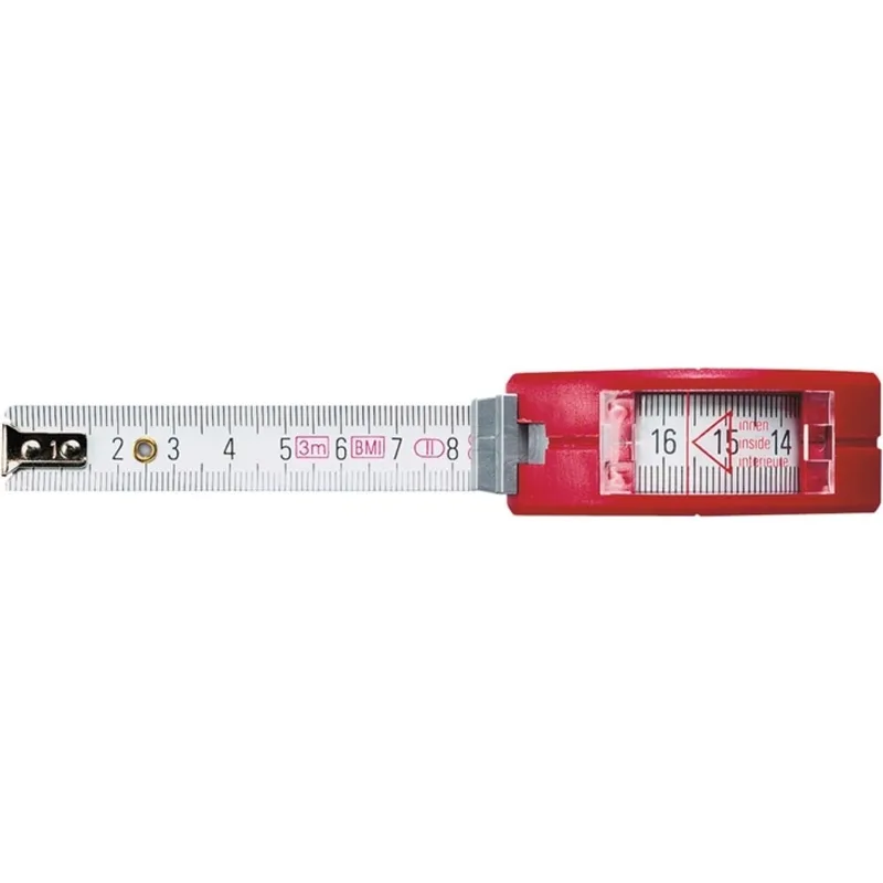 Taschenrollbandmaß VISO L.3m B.16mm mm/cm EG II PA Sichtfenster by BMI – product image 2 of 2
