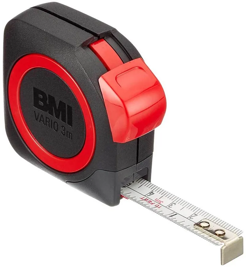 Vario 411 Mini, 3 m rolmaat wat een lief klein rolmaatje by BMI, Red – product image