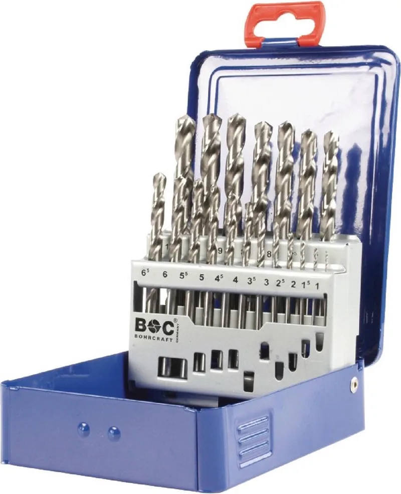 borenset 19 delig DIN 338 spiraalboren HSS-G 1-10mm de Bohrcraft – image du produit