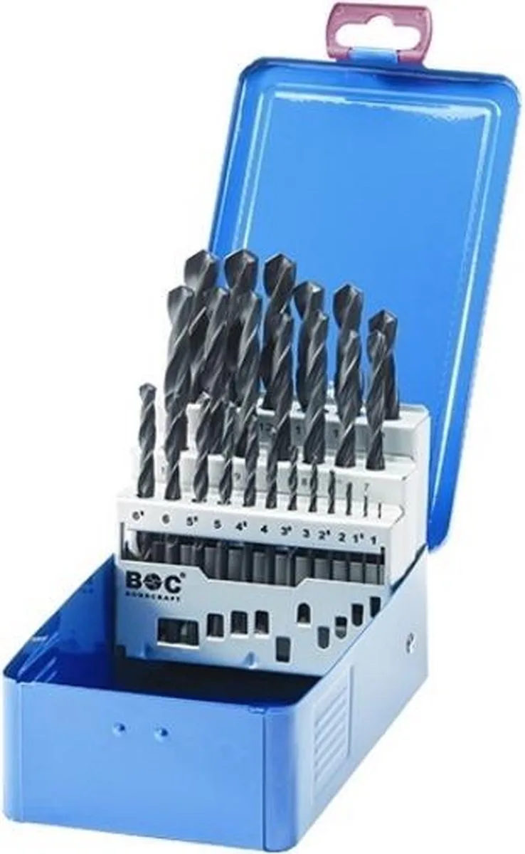 borenset DIN 338 spiraalboren HSS 25-delig by Bohrcraft – product image