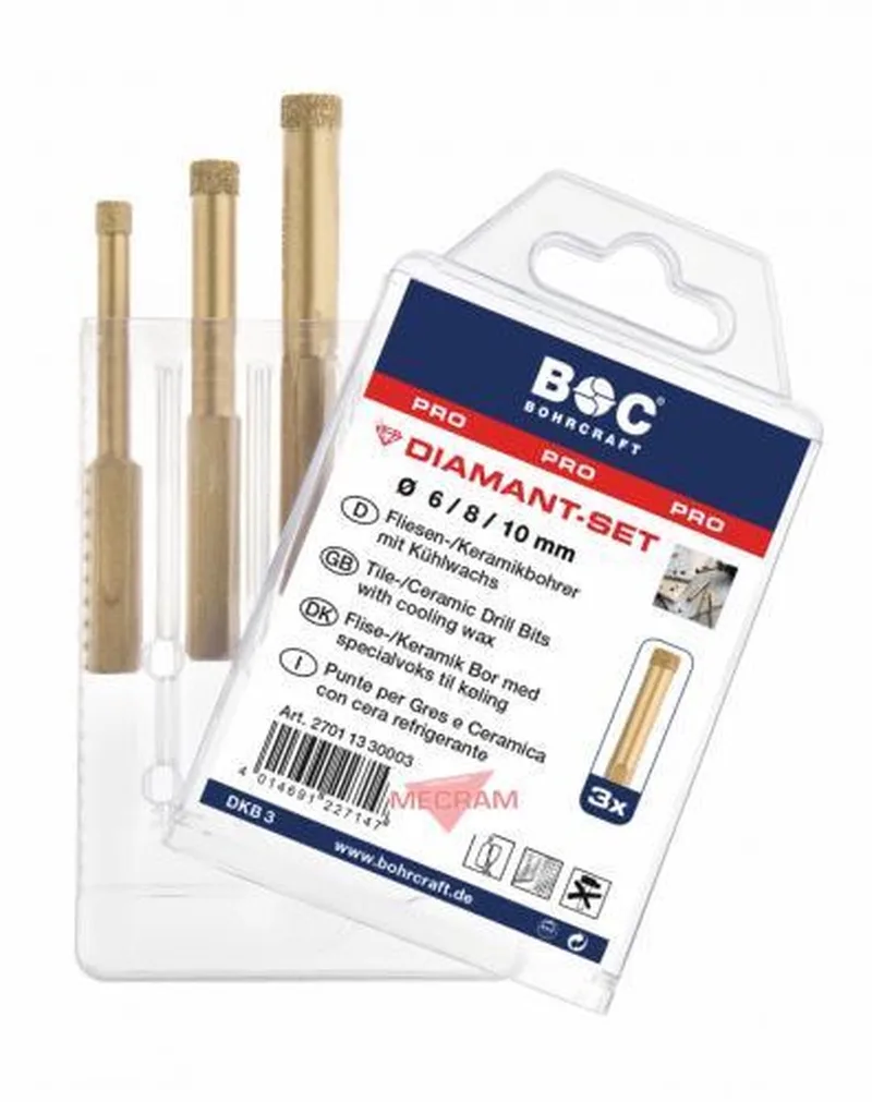 Diamantboren set PRO - borenset van Bohrcraft – productafbeelding