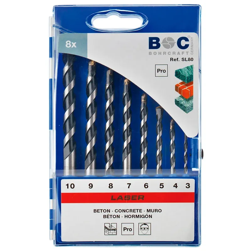 Steinbohrer 3-10 Mm 8 Stücke van Bohrcraft – productafbeelding