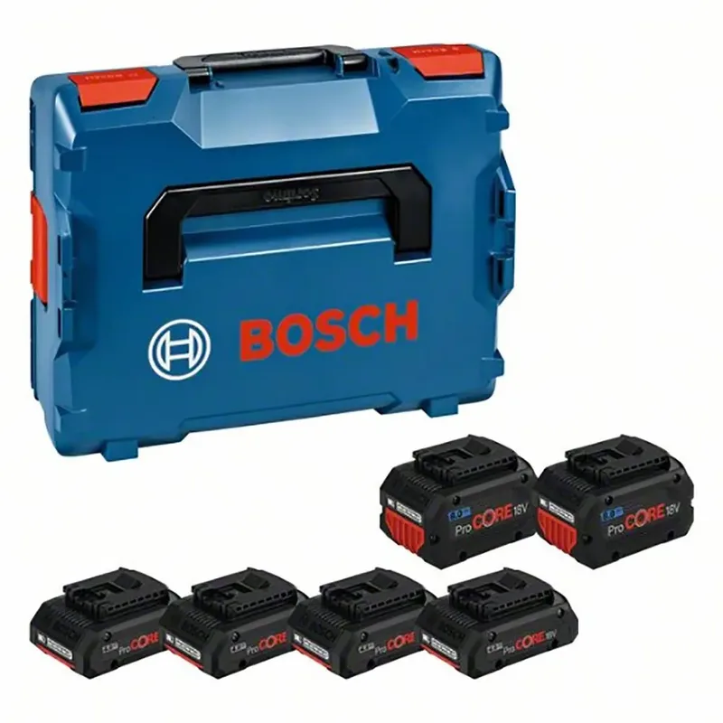 18 V Accuset Gereedschapsaccu - BITURBO - 4x ProCORE18V 4.0 Ah + 2x ProCORE18V 8.0 Ah - in L-BOXX de Bosch Professional – image du produit 2 sur 2