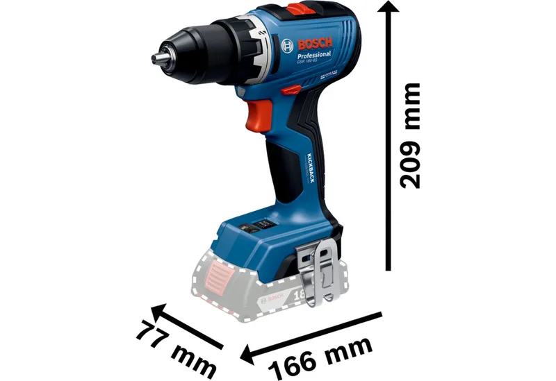 GSR + GBH + GWS + 2x GBA 5.0 Ah + GAL 18V-40 0615A5009G Jeu doutils de Bosch Professional – image du produit 4 sur 5