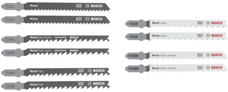 2607012069 Decoupeerzaagblad set Wood Basic, 10-delig 1 stuk(s) by Bosch Professional – product image