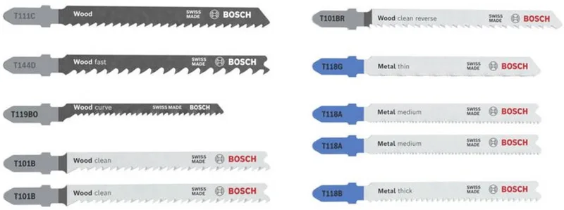 2607012071 Decoupeerzaagblad set Wood and Metal Basic, 10-delig 1 stuk(s) by Bosch Professional – product image