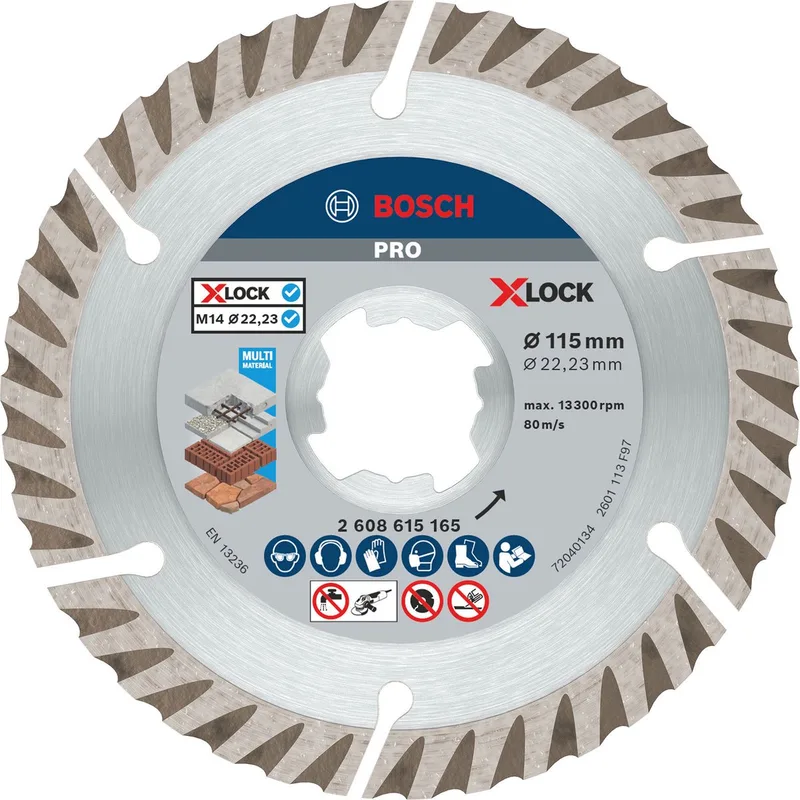 Bosch DIAMANTSKIVE XL STD UNIVERS 115X2223MM von Bosch Professional – Produktbild 1 von 4