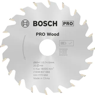 Bosch Accesorios 85x15x20d Holzkreissägeblatt von Bosch Professional – Produktbild 1 von 2