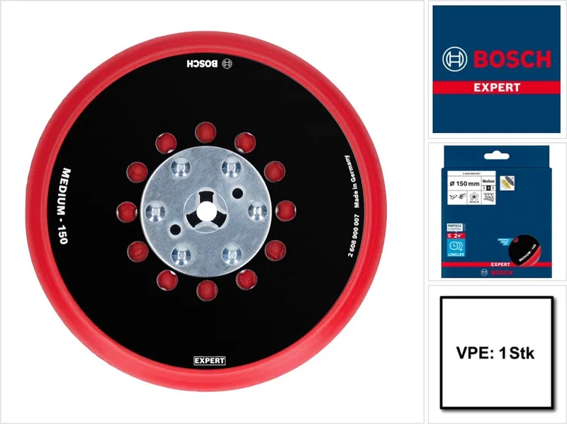 2608900007 EXPERT Multihole universele steunschijf, 150 mm, medium Diameter 150 mm fra Bosch Professional – produktbillede