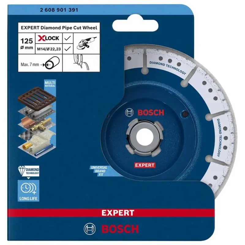 Bosch Accesorios X-lock Pipe 125 Mm Diamantkapskiva från Bosch Professional – produktbild 2 av 6