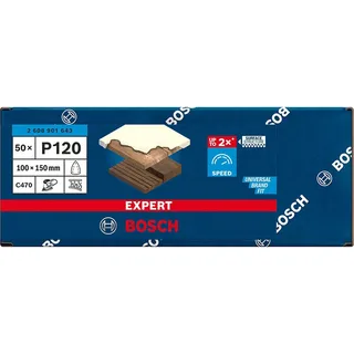 2608901643 Schuurpapier voor multischuurmachine Korrelgrootte (num) 120 (l x b) 150 mm x 100 mm 50 st by Bosch Professional – product image 2 of 2