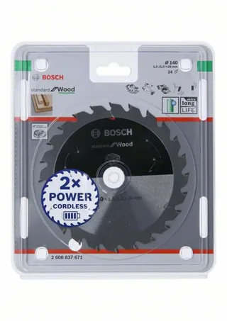 Accesorios Pro Cirkelzaagblad Voor Hout 140x20 Mm Zilver de Bosch Professional – image du produit 2 sur 2