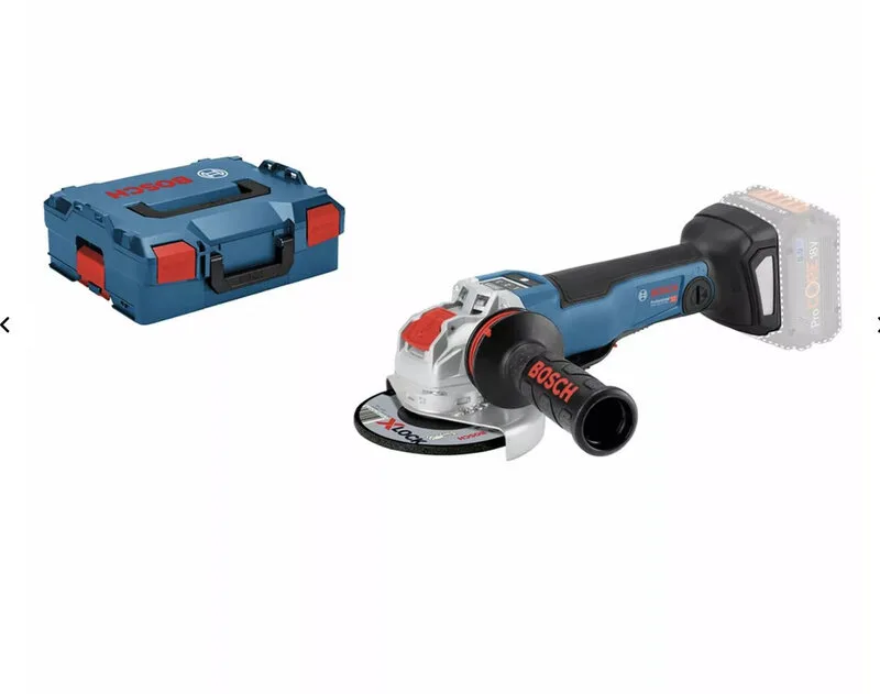 accu haakse slijper GWX 18V-10 PSC - aluminium, zwart, blauw fra Bosch Professional – produktbillede