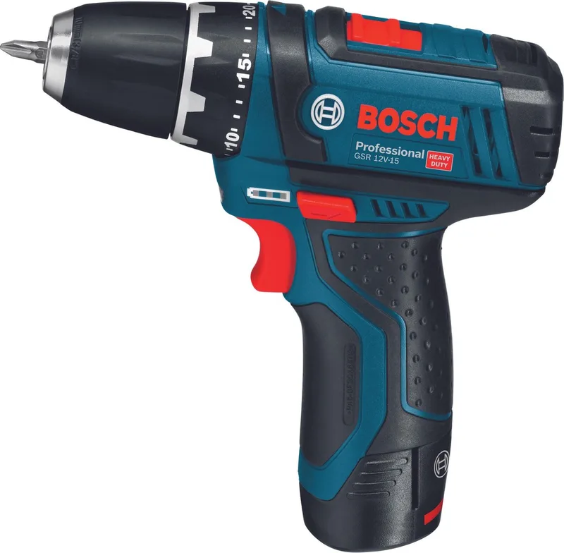 Perceuse-visseuse sans fil Bosch Professional GSR 12V-15 0601868109 2 Ah + 2 batteries de Bosch Professional – image du produit