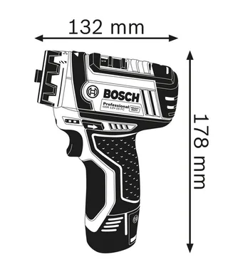 Accu schroefboormachine GSR 12V-15 FC - Inclusief 2x 2,0Ah Accu - lader en opzetstukken (GFA 12-X/12-B/12-W/12-E) de Bosch Professional – image du produit 5 sur 5