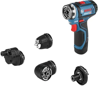 Accu schroefboormachine GSR 12V-15 FC - Inclusief 2x 2,0Ah Accu - lader en opzetstukken (GFA 12-X/12-B/12-W/12-E) de Bosch Professional – image du produit 1 sur 5