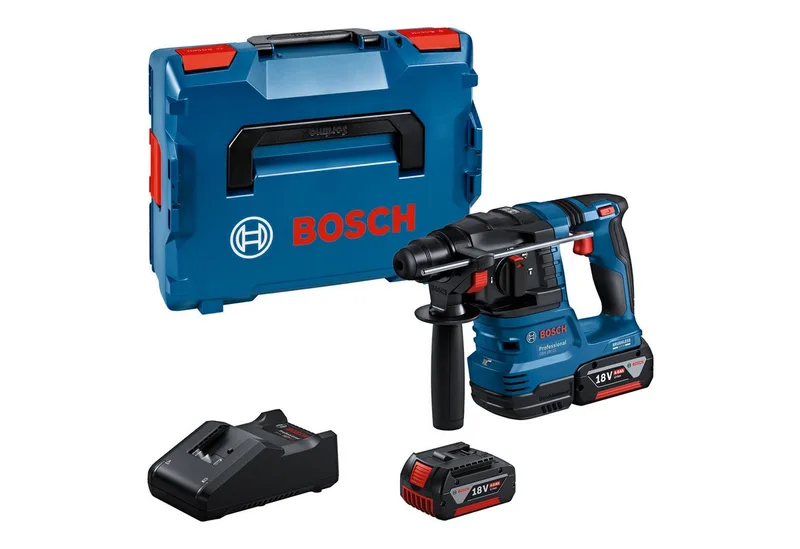 GBH 18V-22 Accu combihamer SDS-Plus 1,9J 18V 4.0Ah in L-Boxx - 0611924002 van Bosch Professional, Blauw – productafbeelding 1 van 6