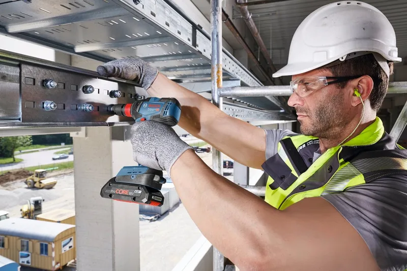 Akku-Drehschlagschrauber GDX 18V-200 Professional, 3400 U/min, 200 Nm, mit L-BOXX, ohne Akku und Ladegerät von Bosch Professional, Blau – Produktbild 4 von 4