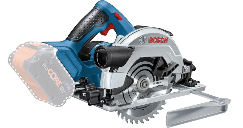 GKS 18V-57 G Cirkelzaag - Zonder 18 V accu en lader - In L-Boxx van Bosch Professional, Blauw – productafbeelding 3 van 5