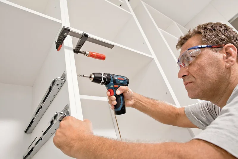 Akku-Schlagbohrschrauber GSB 12V-15, (Set), inkl. 2 Akkus und Ladegerät by Bosch Professional, Blue, Black – product image 3 of 4