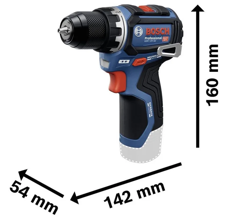Akku-Schrauber Akku-Schrauber 12 V 2 Ah Li-Ion bürstenlos, inkl. Akku, inkl., bürstenlos, inkl. Akku, inkl. Ladegerät de Bosch Professional – image du produit 2 sur 5