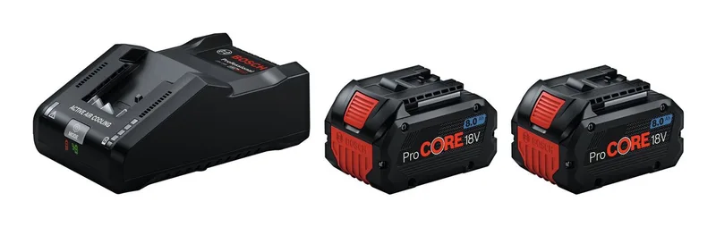 Akku Starter-Set (18 V), 2 x ProCORE 18V 8 Ah + GAL 18V-160 von Bosch Professional – Produktbild
