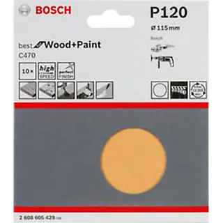 Best Wood G120x10 115 Mm Schuurpapier 10 Eenheden de Bosch Professional – image du produit 2 sur 2