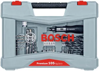 Bohrer- und Bitset Premium X-Line, 105-teilig von Bosch Home & Garden, Grau – Produktbild 2 von 2