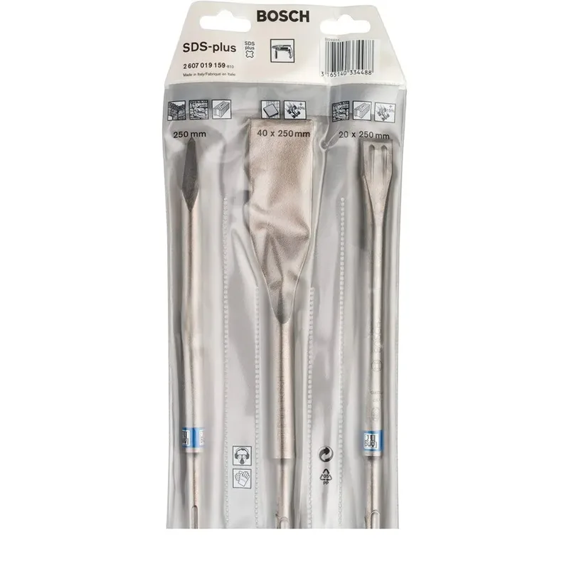 Bosch Accesorios Jeu De Ciseaux à Bois Sds-plus Long Life 250/260 Mm 3 Unités de Bosch Professional – image du produit 2 sur 2