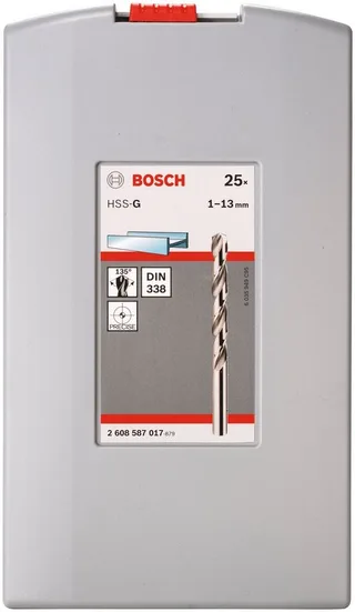 Bohrersatz ProBox, (Set, 25-tlg), Metallbohrer-Set HSS-G by Bosch Professional, Grey – product image 2 of 2