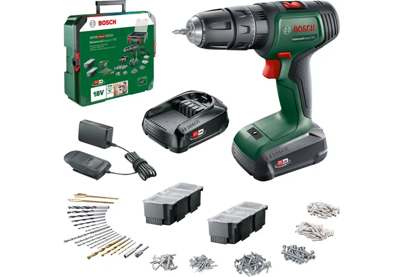 Bohrmaschine Bosch Heimwerken & Garten Akku-Schlagbohrschrauber by Bosch Professional, Green – product image 1 of 5