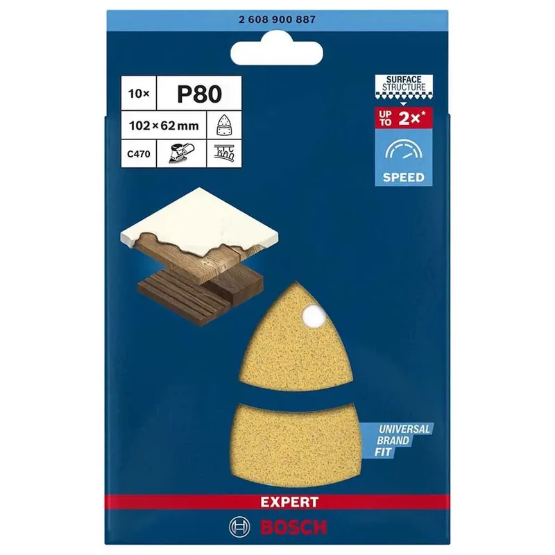 Bosch 10x Expert C470 schuurpapier met 11 gaten voor multi-schuur... de Bosch Professional – image du produit 3 sur 6