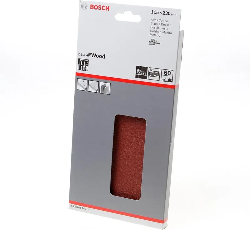 Bosch 10x Expert C470 schuurpapier met 14 gaten voor vlakschuurma... de Bosch Professional – image du produit