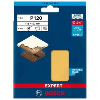Bosch Accesorios Polisseuse à Papier Abrasif C470 Grift 120 115x107 Mm 10 Unités de Bosch Professional – image du produit 4 sur 4