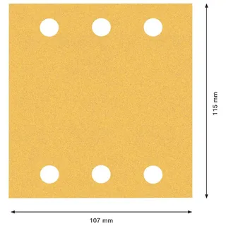 Bosch Accesorios Polisseuse à Papier Abrasif C470 Grift 120 115x107 Mm 10 Unités de Bosch Professional – image du produit 3 sur 4