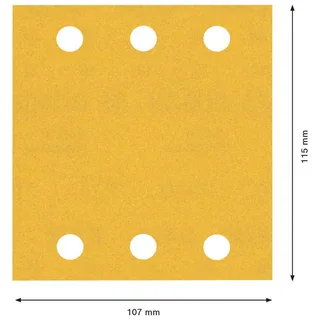 Bosch EXPERT C470 Orbital Sandpaper Perforated L X W 115 Mm X 107mm 10-Pack von Bosch Professional – Produktbild 2 von 3