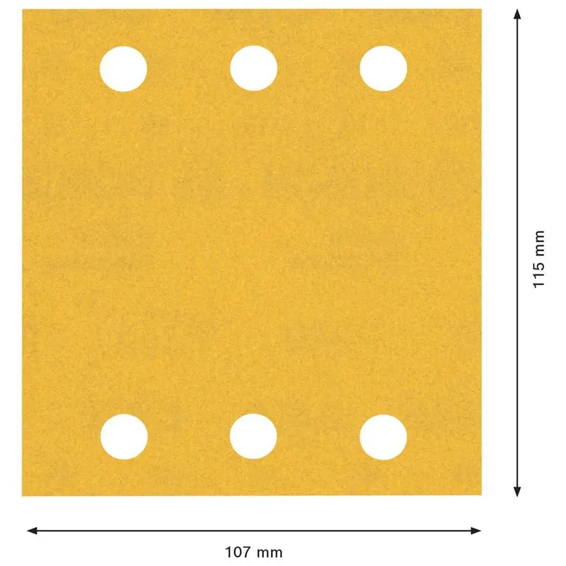 Bosch EXPERT C470 Orbital Sandpaper Perforated L X W 115 Mm X 107mm 10-Pack von Bosch Professional – Produktbild 2 von 3