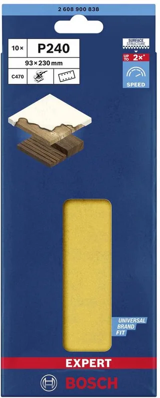 Bosch Accesorios Griptape Excentrique Expert C470 93x230 Mm 8p G240 10 Unités de Bosch Professional – image du produit 1 sur 6