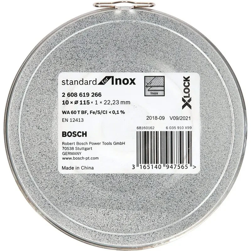 Bosch 115x22,23mm X-LOCK Doorslijpschijven PRO Stainless Steel and Metal (10 stuks) - Professional - 2608619266 von Bosch Professional – Produktbild 4 von 4
