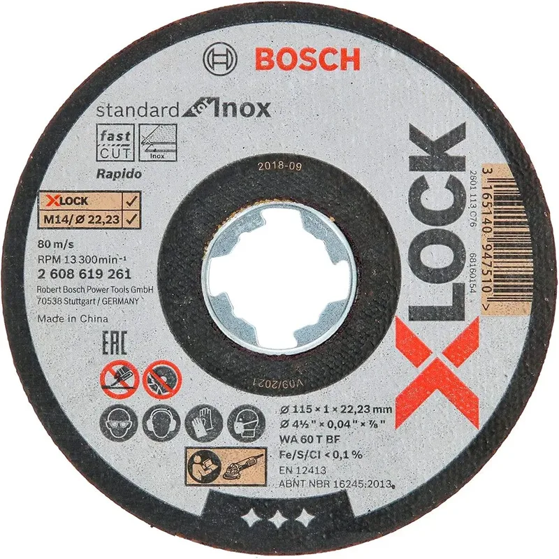 Bosch 115x22,23mm X-LOCK Doorslijpschijven PRO Stainless Steel and Metal (10 stuks) - Professional - 2608619266 von Bosch Professional – Produktbild 3 von 4