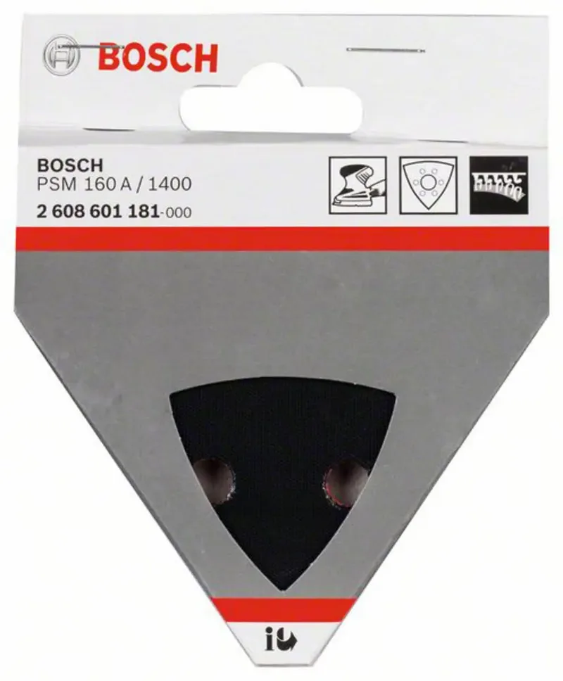 Bosch 2 608 601 181 Schuurschijf voor Bosch driehoekige schuurmachines, PSM 160 A, PSM 160 AE, Ventaro by Bosch Home & Garden – product image 2 of 2