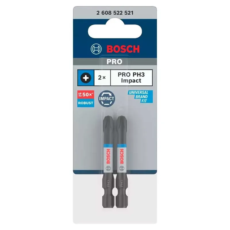 Bosch 2 PRO BITS IMPACT PH3 55MM von Bosch Professional – Produktbild 2 von 6