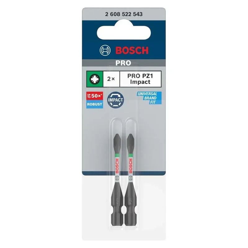 Bosch 2 PRO BITS IMPACT PZ1 55MM de Bosch Professional – image du produit 2 sur 2