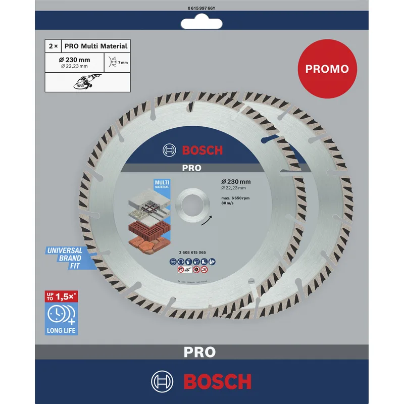 Bosch 230 mm Multimateriaal diamantdoorslijpschijf - Professional PRO - 061599766Y by Bosch Professional – product image