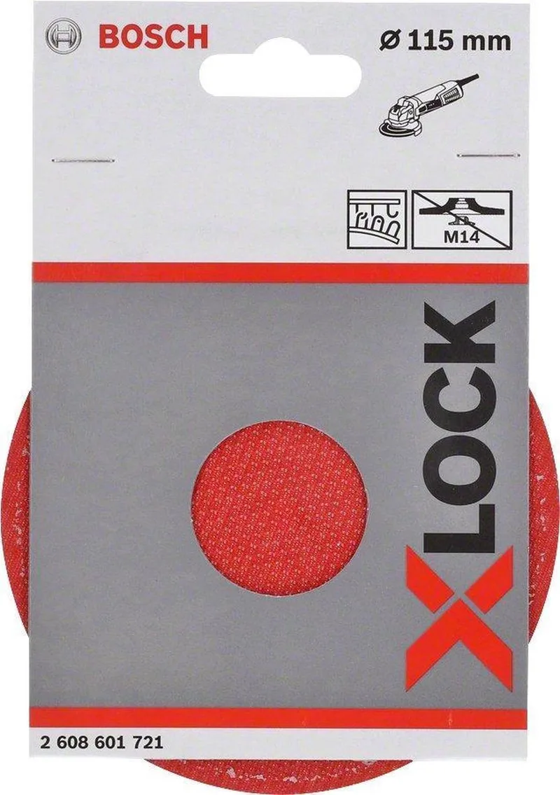 Bosch 2608601721 X-Lock Steunschijf met klithechting - 115mm van Bosch Professional – productafbeelding