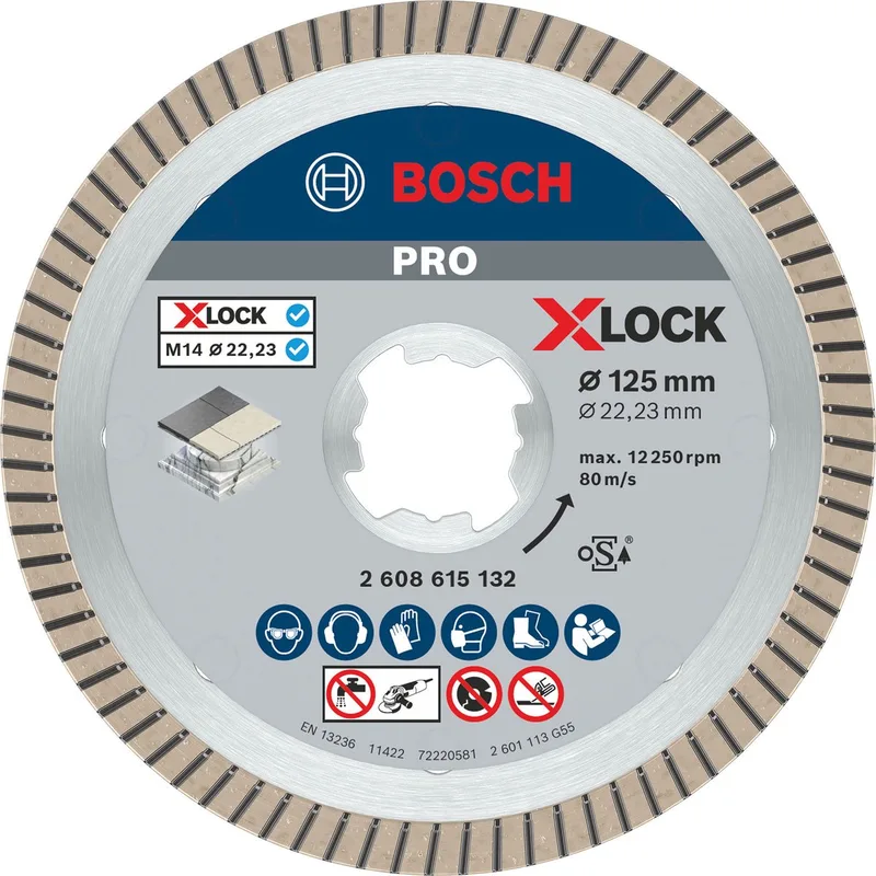 Bosch 2608615132 X-Lock Diamantschijf Best for Ceramic Extraclean Turbo - 125mm by Bosch Professional – product image 1 of 6