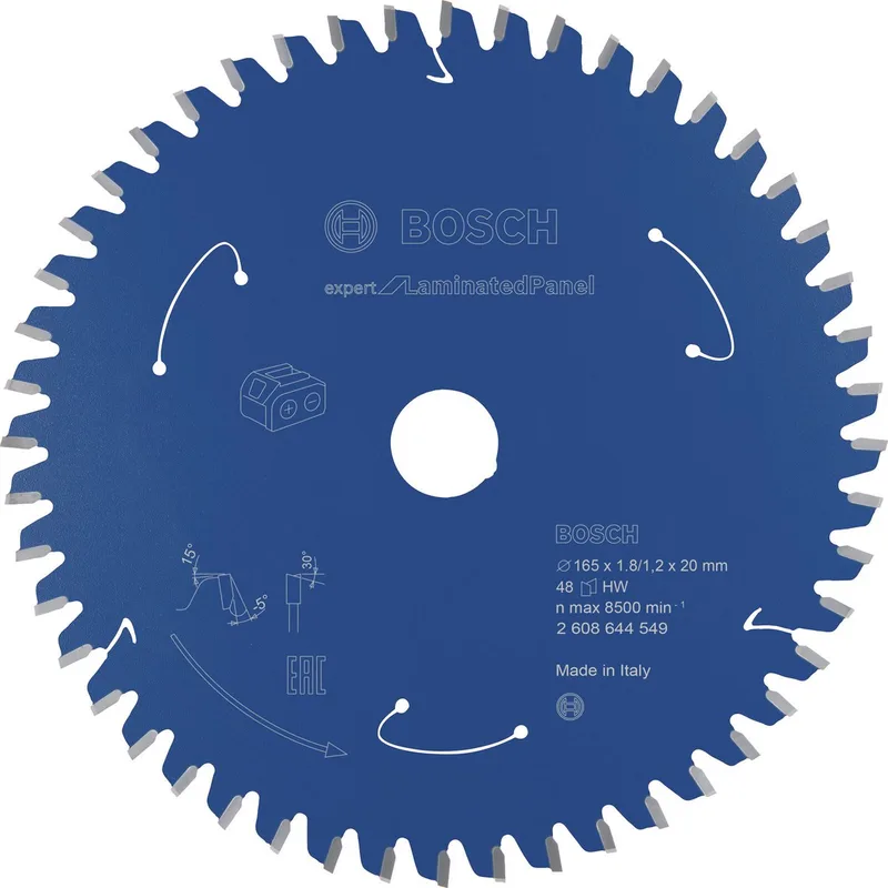 Bosch 2608644549 Cirkelzaagblad accu Expert - 165 x 20 x 48T - Gemelamineerde plaat - Carbide von Bosch Professional – Produktbild
